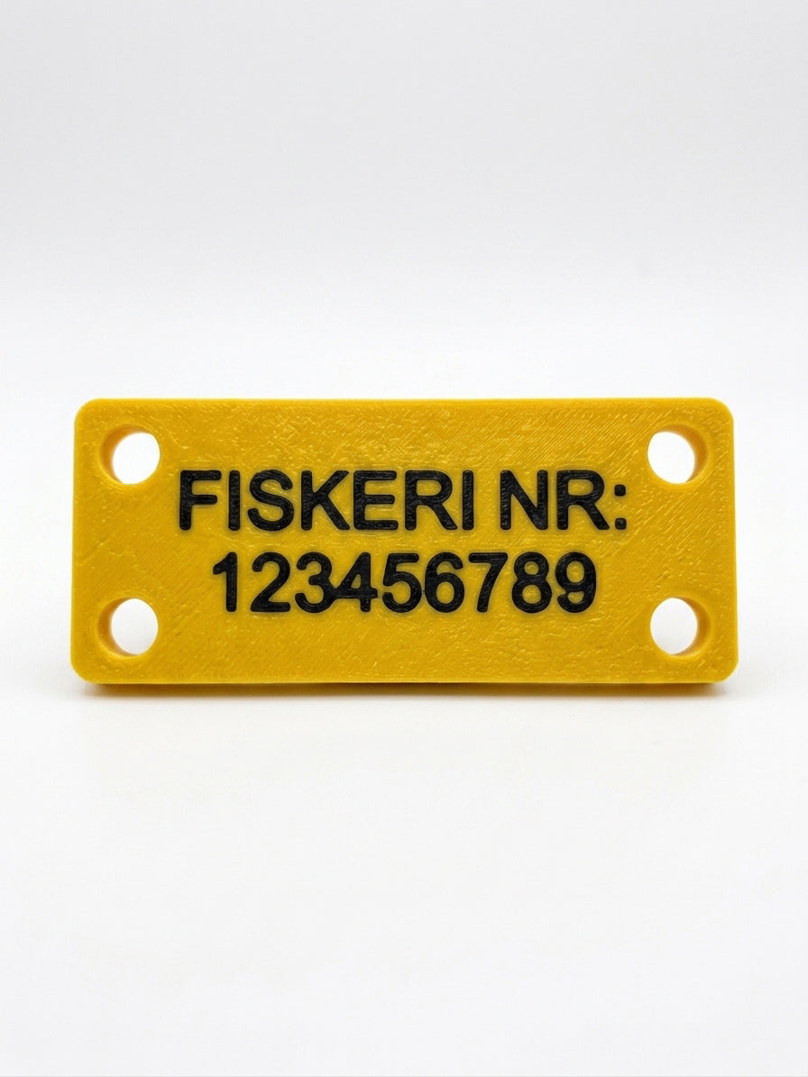 Mærke til tejner, garn og fiskeredskaber